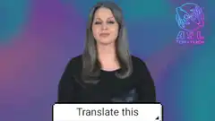Woman signing think in ASL