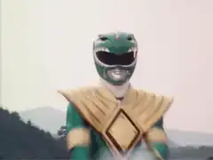 Green Ranger poses outdoors