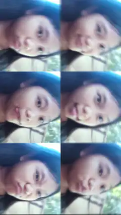 Girl making funny faces