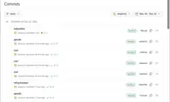 GitHub Commits Page Screenshot