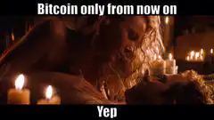 Bitcoin only from now on Yep