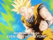 Goku screaming power up