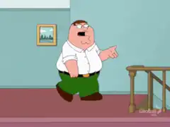 Peter Griffin falls down stairs