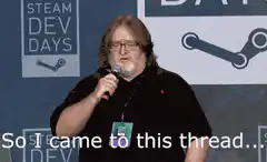 Gabe Newell Steam Dev Days OP meme