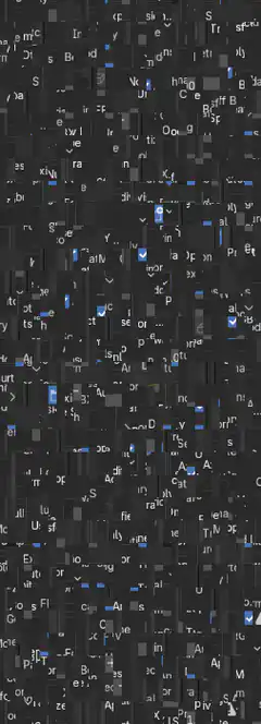 falling letters and numbers