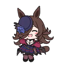 Chibi horse girl heart hands