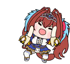 chibi princess dancing