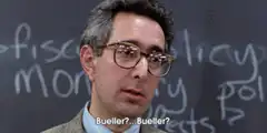 Bueller? Bueller? Mr. Rooney