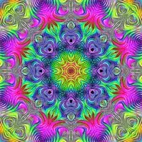Psychedelic kaleidoscope animation