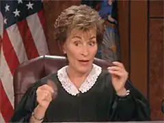 Judge Judy shocked and excited