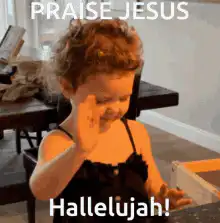 Toddler Praise Jesus Hallelujah
