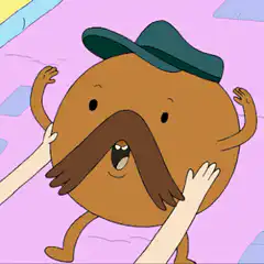 Mustache Man being tickled