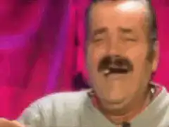 Man laughing hysterically