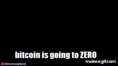Man pointing at bitcoin crash graph