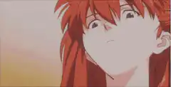 Asuka looking up with text Pathetic