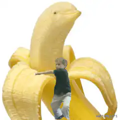 kid dancing on banana peel