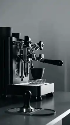 barista making espresso and latte art