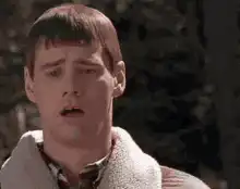Jim Carrey yawning repeatedly