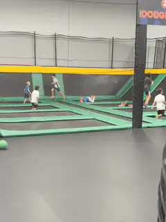 kids jumping on trampolines