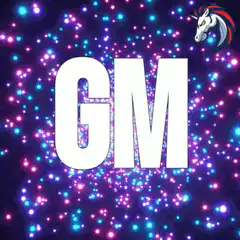 GM with sparkles and unicorn