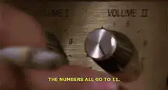 Volume knobs go to 11