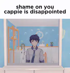 shame on you cappie is disappointed