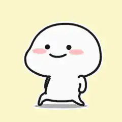 cute white ghost walking