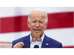 Joe Biden with animated neck tattoos