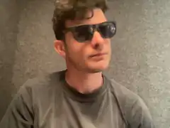 Man in sunglasses looking cool