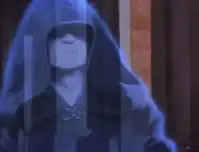 Ghostly hooded figure says all of them