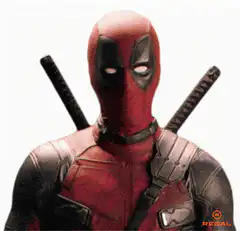 Deadpool making ok sign