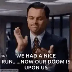 DiCaprio clapping doom is upon us