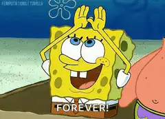 SpongeBob rainbow forever
