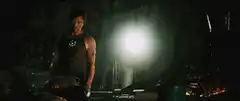 Tony Stark hammering in the cave