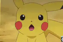 Pikachu shocked and electrocuted