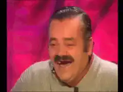 Juan Joya Borga laughing