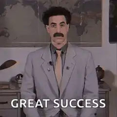 Sacha Baron Cohen gives thumbs up