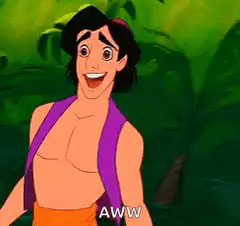 Aladdin laughing