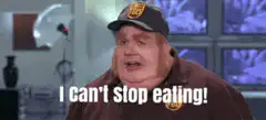 Fat UPS guy I can't stop eating