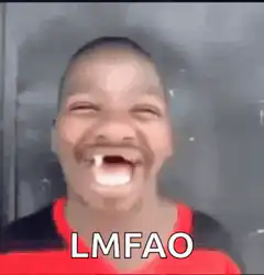 Laughing boy with missing tooth LMFAO