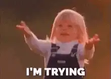 Toddler I'm Trying Balloon