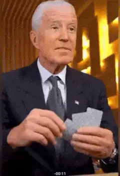 Joe Biden card trick to Putin and Kim