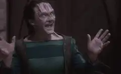 Dukat screaming with hands up
