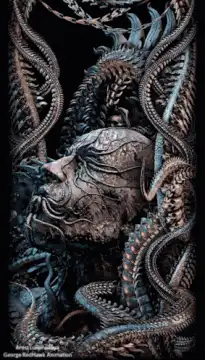 Cthulhu with tentacles