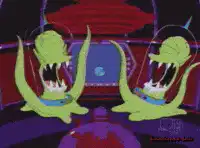 Zoidberg and alien laughing