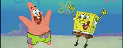 SpongeBob and Patrick dancing