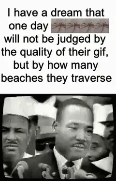I have a dream beaches traverse gif