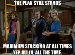 The Dukes of Hazzard maximum stacking plan