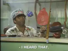 Chef Earl reacting with shock