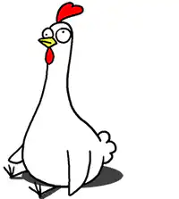 cartoon chicken farts